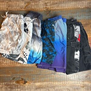 DSG Gray and White Mesh Lined Shorts